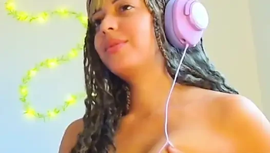 BelleAliz getting turned on watching hentai anime