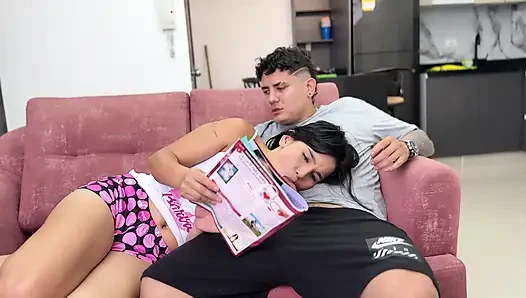 My stepsister ignores me when I'm hot and I give her a hard fuck