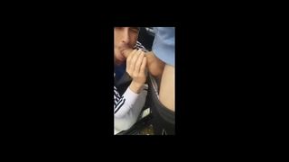Public blowjob from the car