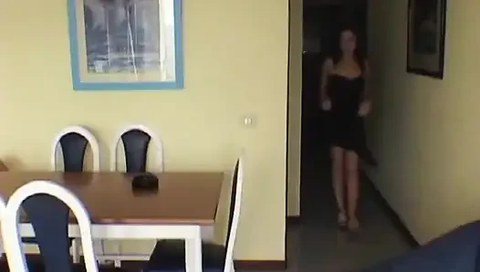 Asian Cutie Watches Two Coules Making Sex Near the Pool in the Famous Resort Hotel