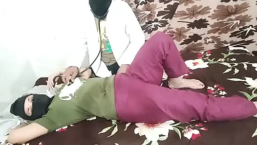 Doctor treatment the patient at her home