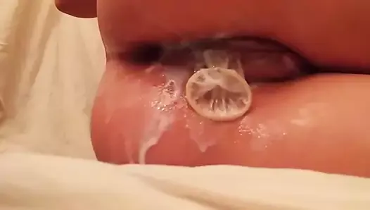 condom with cum