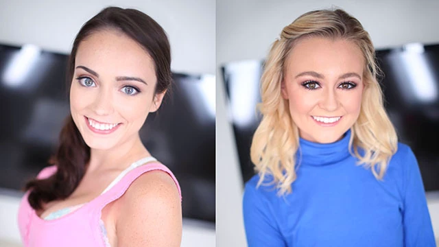 ASHLY ANDERSON & KENZIE KAI SHOW OFF COCKSUCKING SKILLS