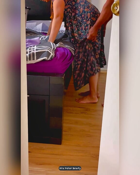 Peeping at My Parents Bedroom - My Dad Pounding Step Mom in Doggy Anal Pulling Mangalsutra