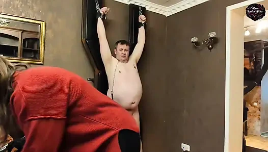 Domlady mia - köle için terör cezası - çapraz ve ceza buck ile kırbaçlandı - teil 1