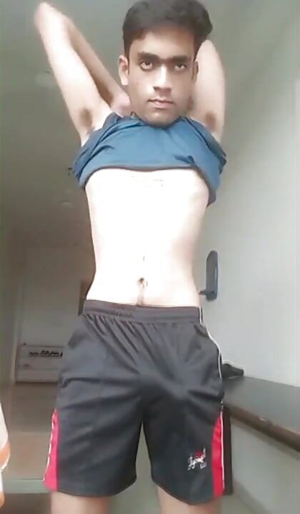 Desi Indian College Twink Jerking Off and Cumming Hard