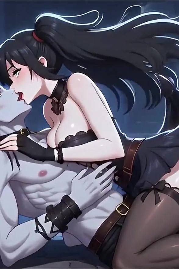 Goth Girl Bound by Vampire Lord - BDSM Monster Hentai 1