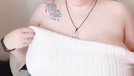 POV Roleplay Flashing Giant Tits While You Play a Game