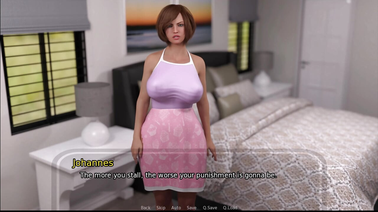Maison des mamies - Annabelle Gat se fait fesser.