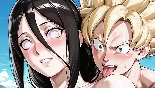 Goku - Ssj (db) X Hanabi (naruto)