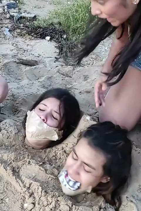 Buried by the Beach Bitches!
