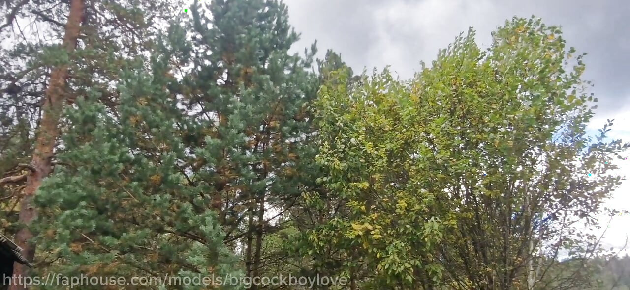 A big-cocked country virgin tasted a stranger's cum-covered cock.