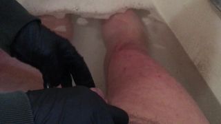 Amigo luva masturbação: no banho