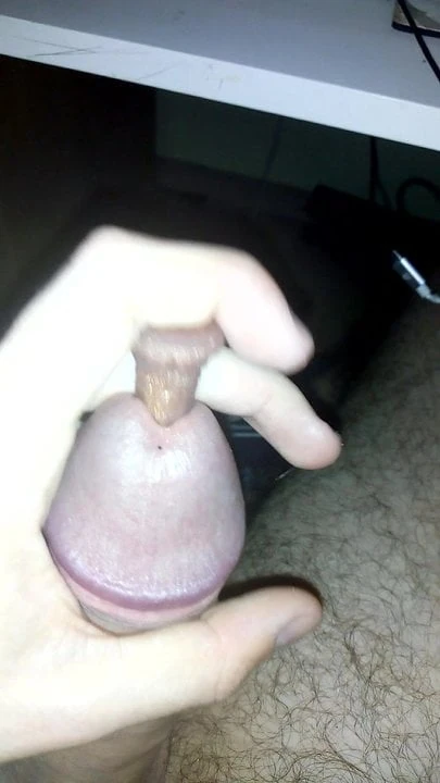 Fucking my cock with mini dildos (urethral sounding)