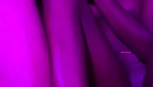 Spooning Ebony Teen Gosdess Juicy Creamy hot Pussy Slowly From the back POV