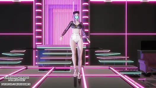 MMD HWASA - NA - Akali Sexy Kpop Dance League of Legends Hentai Tanpa Sensor 4K 60FPS