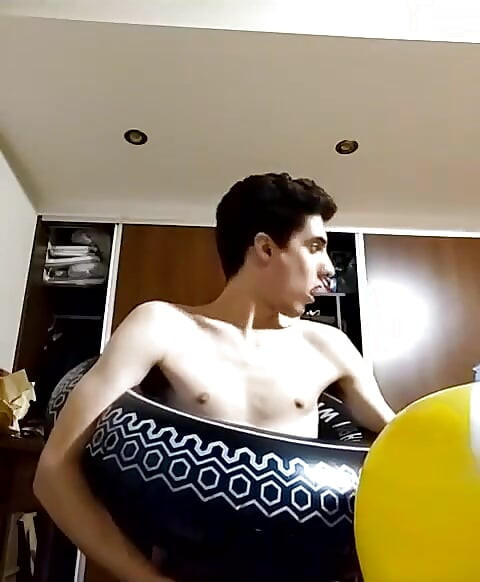 Watch Me Blowing up Inflatables and Playing with Them Until I Cum on Stream