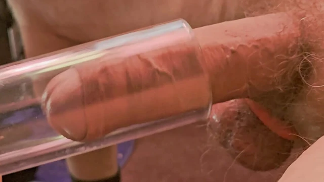 Uncut 8" Cock in Vacuum Cleaner