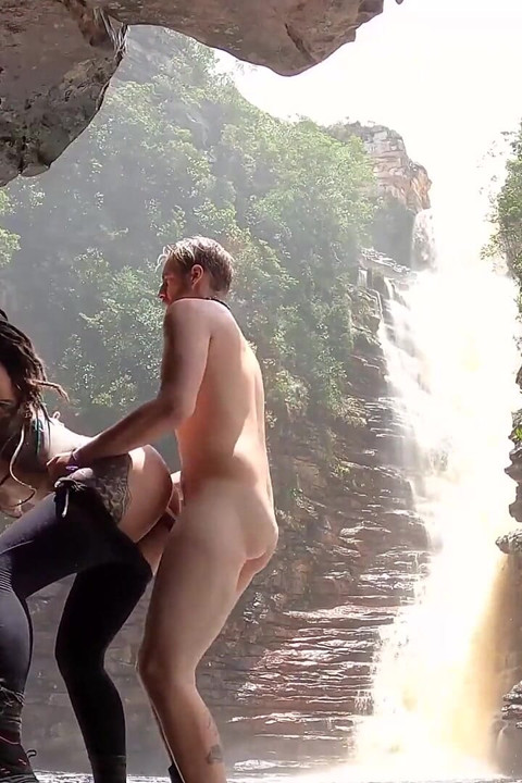 Dreadhot Gets Fucked Raw in a Cave - Risky Outdoor Sex