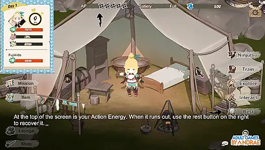 Melarikan diri, peri ninjaku! Gameplay 3d bagian 1