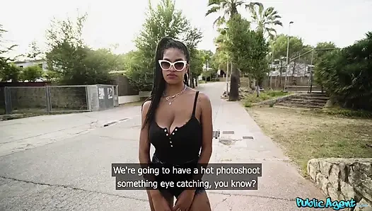 Public Agent - Big Tit Tina Fire Takes Some White Cock on the Side of the Road