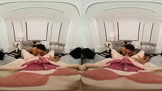 Ich berühre mich vor meinem yogalehrer - in VR