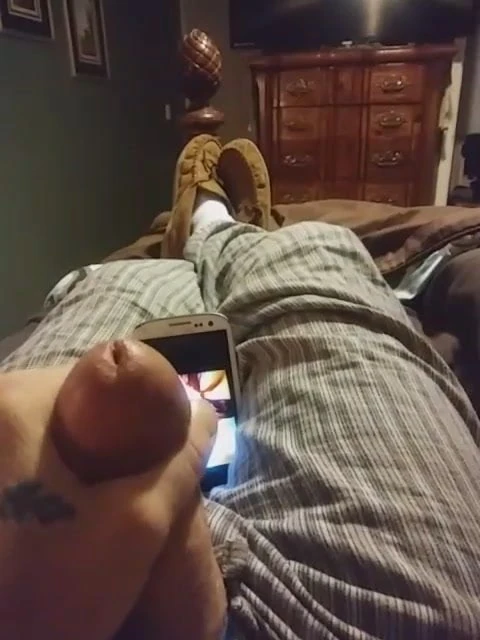 Jacking off to my wife