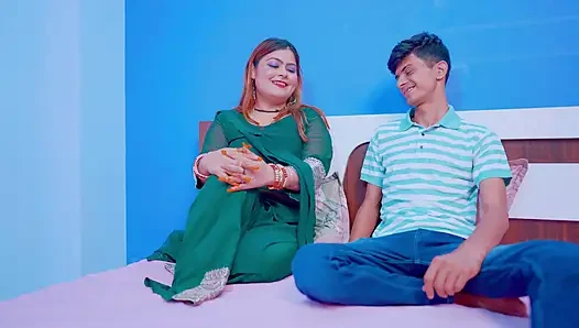 Big boobs hot newly married couple enjoyed their first suhagrat night