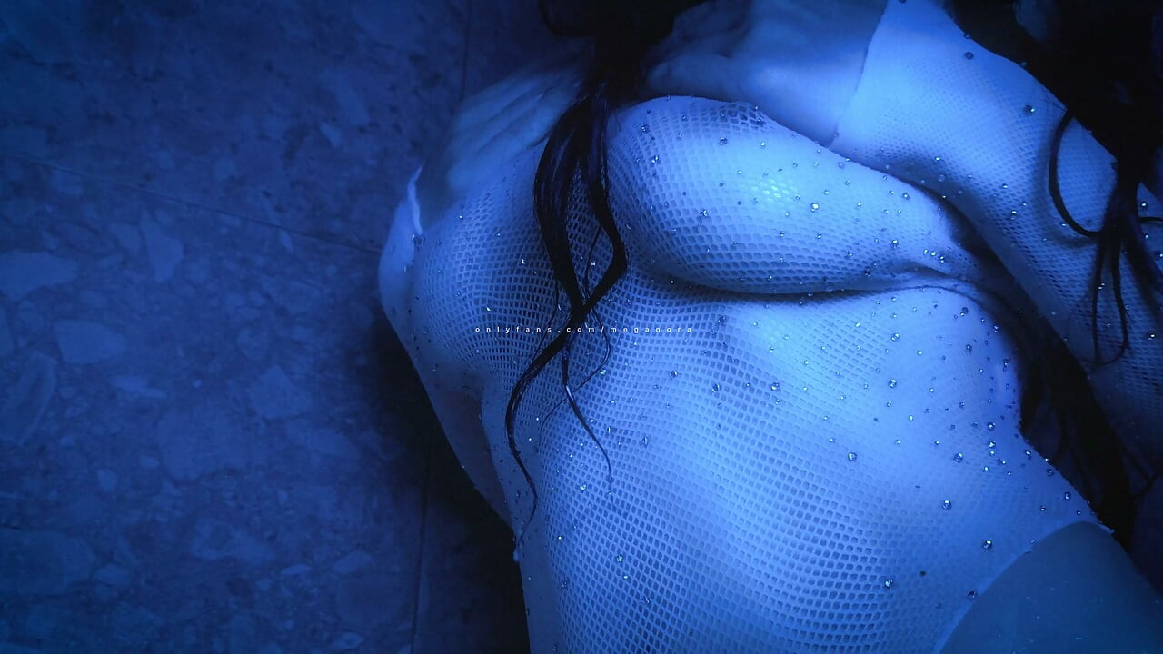 ASMR Natural Big Boobs Play Wet Body POV