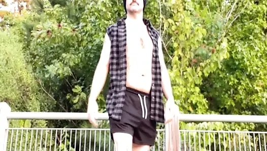 PENIS SEX with daddy Exposing dong mastubate cock with his sensitive nipples