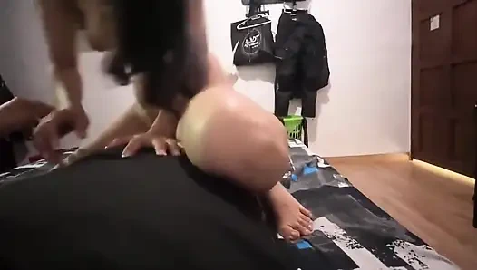 Stepdaughter with Huge Ass Rides My Cock to Swallow My Milk