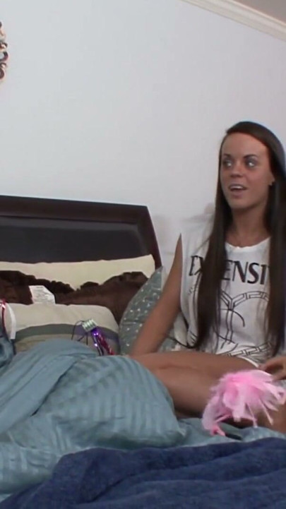 Waking up ob her b day and get fucked by stepsisters | Clip 1