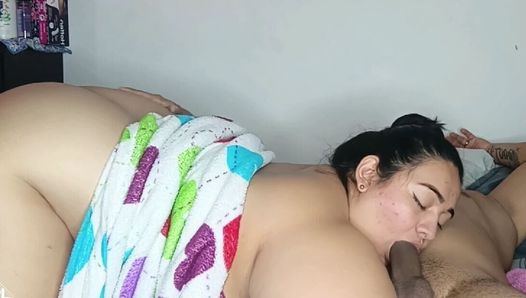 My Horny Stepsister Loves to Suck My Cock Until I Get My Cum