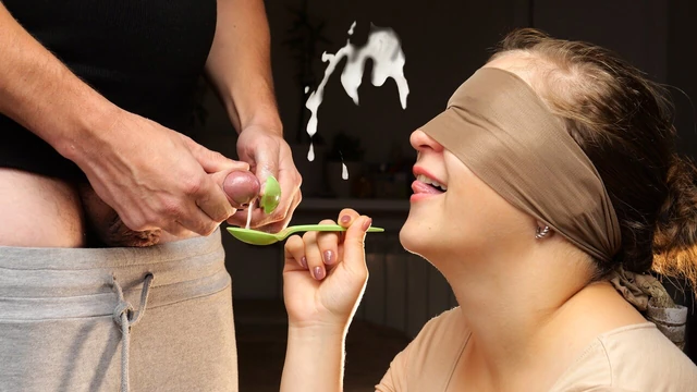 She doesn&#039;t know she ate my Cum in food.Game of Taste new LV. XSanyAny