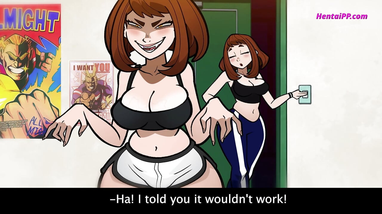 Toga e Ochako Apostam Quem Fode o Deku Primeiro, e Ele Acaba Entre os Dois Buraquinhos Apertados Delas