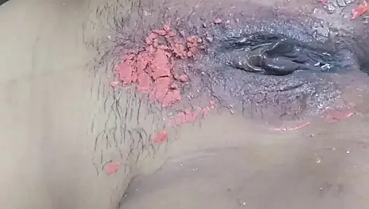 OMG. Putting candle wax on and finger until cum come out , With huge Squirt