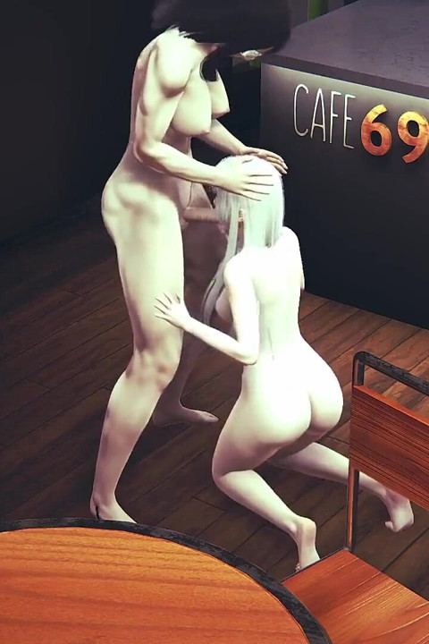 Sofia Valmet and Koko Hekmatyar in Cafe 69 - Jormungand Hentai Parody