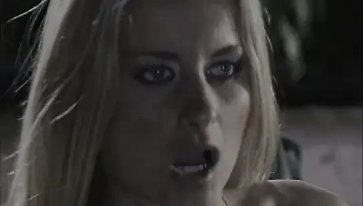 This Blonde Slut Fucks Her Friend While Giving Her Boyfriend a Blowjob