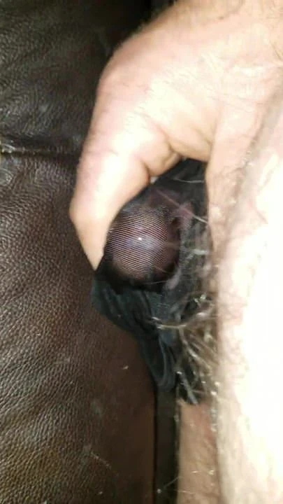Jerking into wife's panties