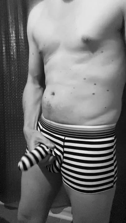 Swinging cock underwear. Slap it!