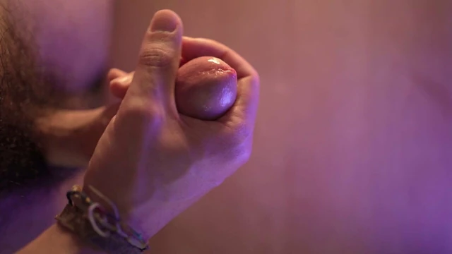 Flashlight fucking and cumshot