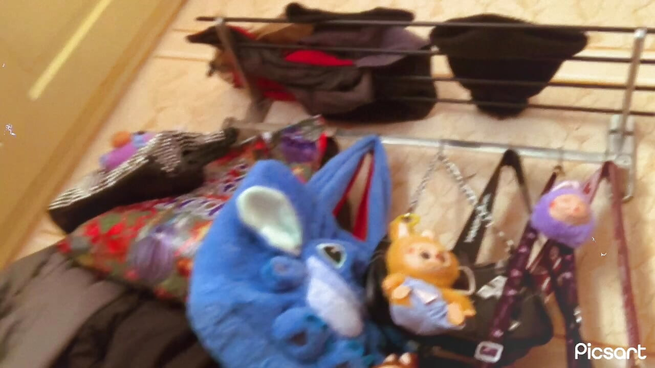 Naked babe in gothic socks