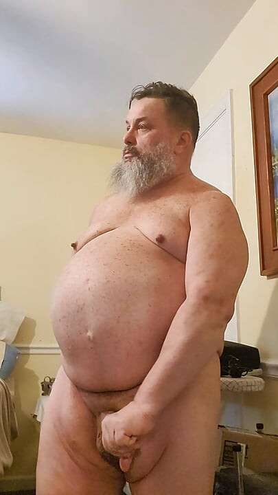 Daddy Bear Strokes and Cums