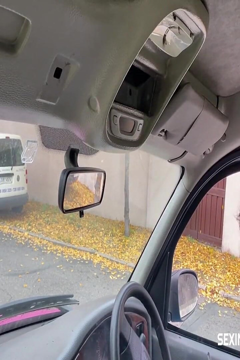 Un mécanicien automobile excité séduit une fille slovaque à forte poitrine