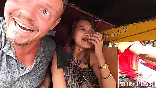 Trikepatrol Cute Bubbly Asian Teen Picked up and Pounded