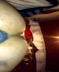 Long dildo action