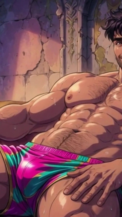 Ερωτικός ήχος και κινούμενα σχέδια Hunk