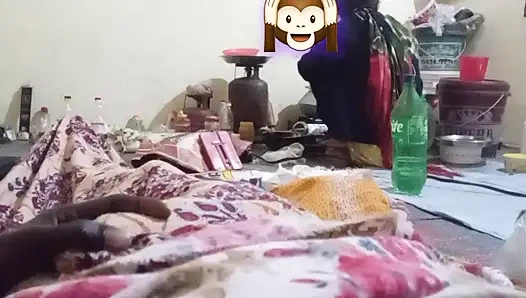 I was cooking and the guy masturbated behind my back. Indian desi boy and mummy