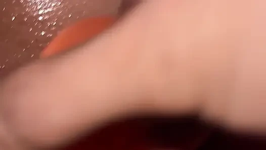 Late night husband watching me masturbate