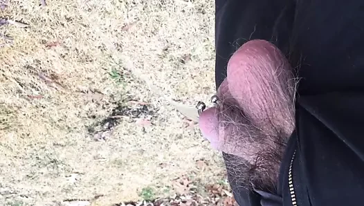 deldi horoz pissing açık havada